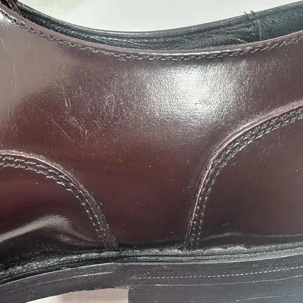 Florsheim Dress Shoes Mens Size 8 Burgundy Leather Cap Toe Oxford 17067-05